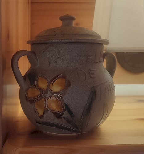 Poubelle de table céramique Vallauris 