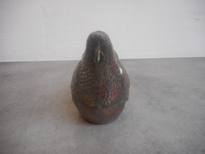 POULE EN ARGENT MASSIF DE 127.4 GRAMMES