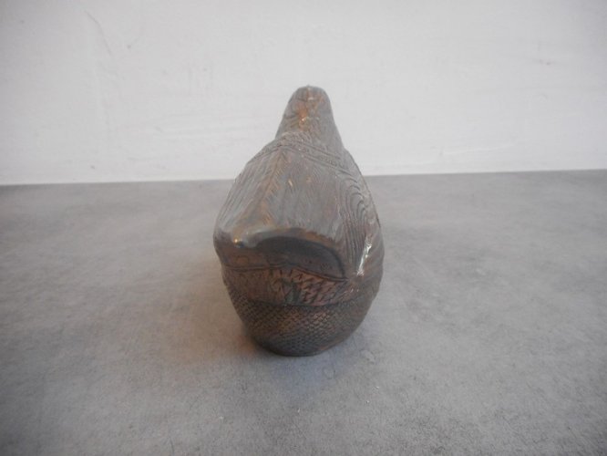 POULE EN ARGENT MASSIF DE 127.4 GRAMMES