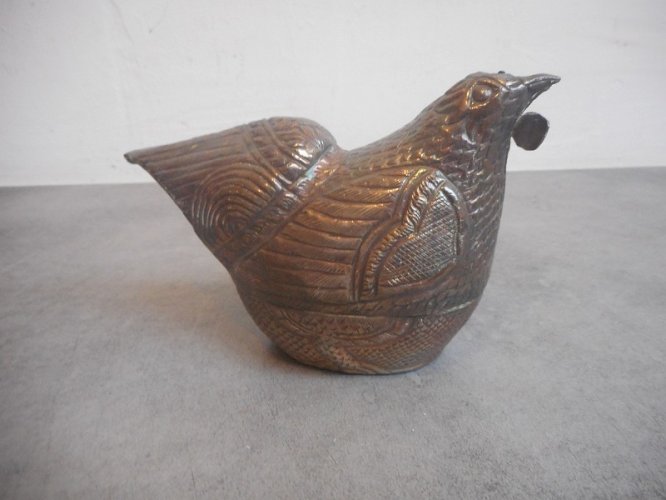 POULE EN ARGENT MASSIF DE 127.4 GRAMMES