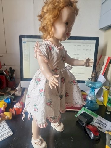 Poupée  Ancienne , 60 cm env