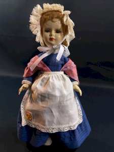 Vintage Bella doll regional costume Lorraine 1960s