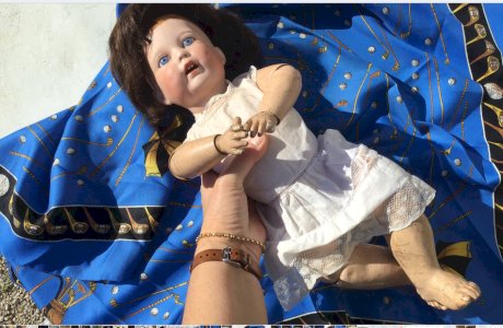 Character doll porcelain head SFBJ Paris decor collection antique N 251