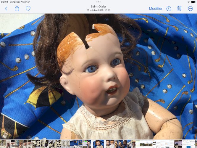 Poupée de caractère tete porcelaine SFBJ Paris collection déco brocante N 251