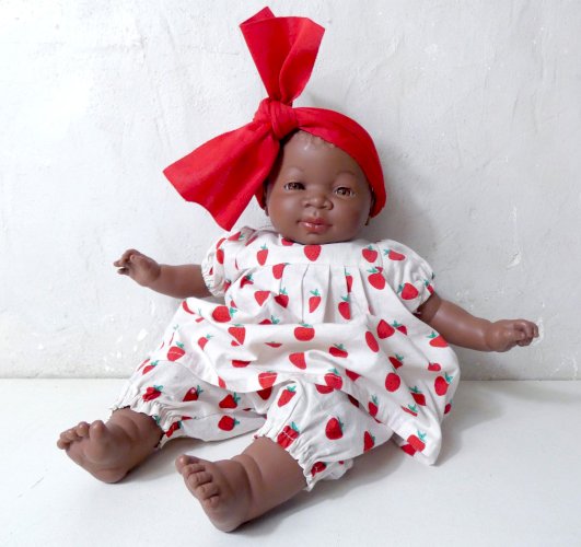 Poupée ethnique noire MARINA & PAU 45cm TBE muneca Spain