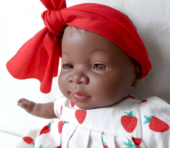 Poupée ethnique noire MARINA & PAU 45cm TBE muneca Spain