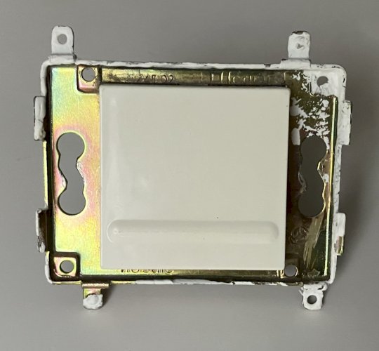 poussoir Legrand Mosaic 45 ancien 74040 + support a vis 74802