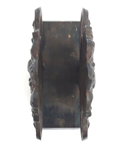 Présentoir serviettes ou support courrier laiton vieilli