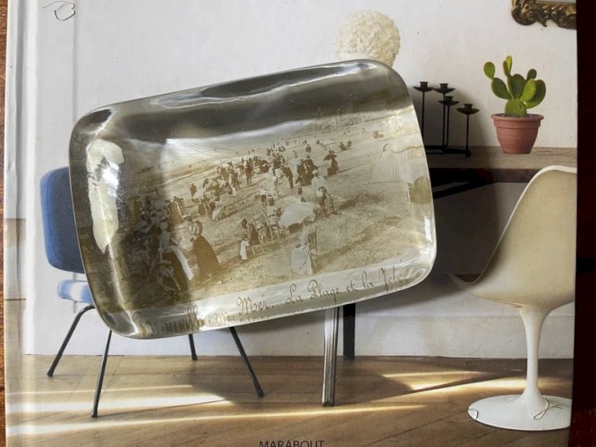 Presse papier en verre Trouville sur Mer 1895