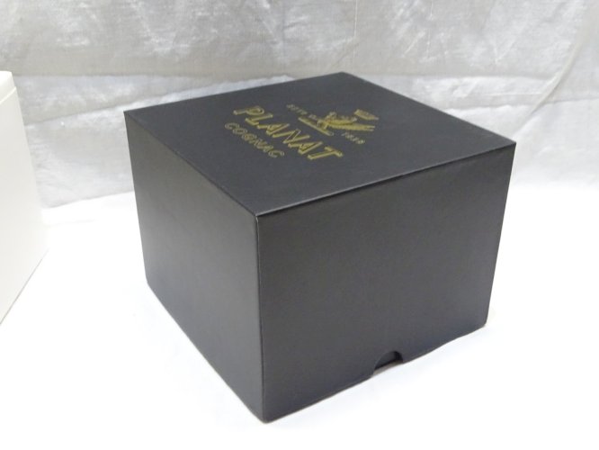 -PRESSE PAPIER OBJET PROMOTIONNEL MAISON COGNAC PLANAT doré Emballage origine  D