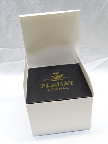 -PRESSE PAPIER OBJET PROMOTIONNEL MAISON COGNAC PLANAT doré Emballage origine  D