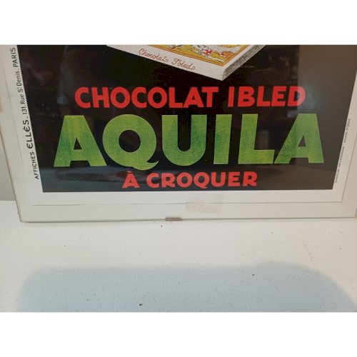 Publicité Papier  Chocolat Aquila 