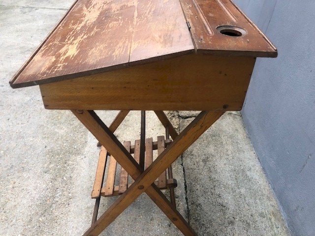 pupitre d'écolier  vintage