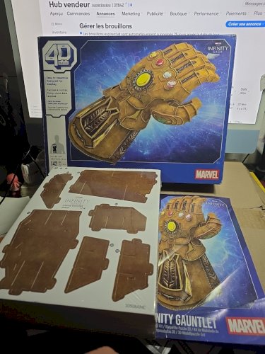 puzzle 3D  INFINITY GAUNTLET  MARVEL ,neuf boite