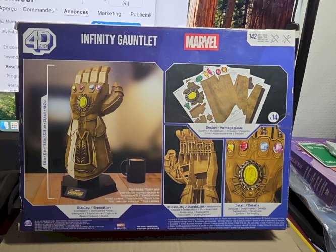 puzzle 3D  INFINITY GAUNTLET  MARVEL ,neuf boite