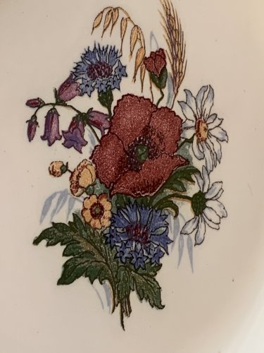 Quatre assiettes Sarreguemines Agreste