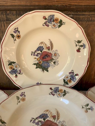 Quatre assiettes Sarreguemines Agreste