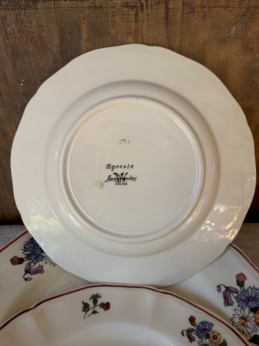 Quatre assiettes Sarreguemines Agreste