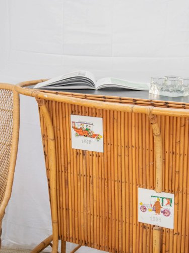 Quentin, le bar en rotin noir N°32