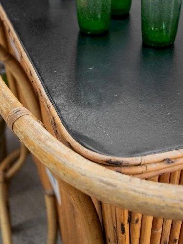 Quentin, le bar en rotin noir N°32