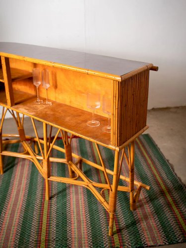 Quentin, le bar vintage en rotin N°22