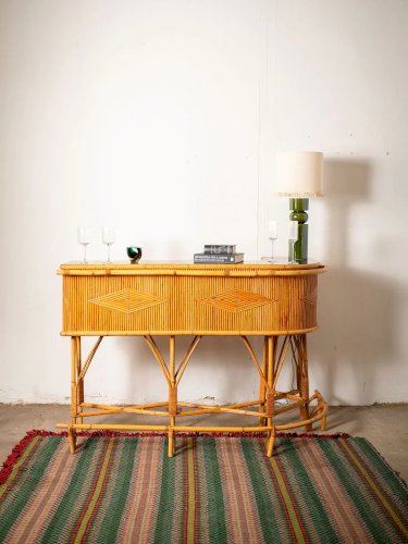 Quentin, le bar vintage en rotin N°22