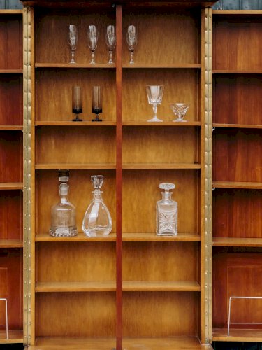 Quentin, le grand meuble bar en bois foncé N°60