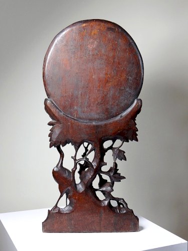 rand panneau paravent de table dAsie XIXe bois de rose sculpté