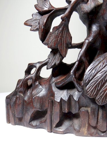 rand panneau paravent de table dAsie XIXe bois de rose sculpté