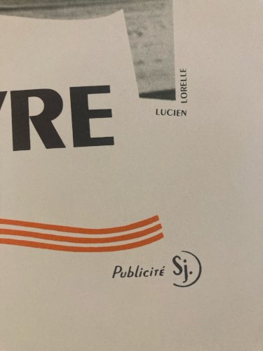 Rare Affiche Originale De Lucien Lorelle Gérard Philippe Livre Ancien