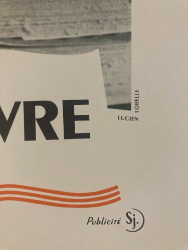 Rare Affiche Originale De Lucien Lorelle Gérard Philippe Livre Ancien