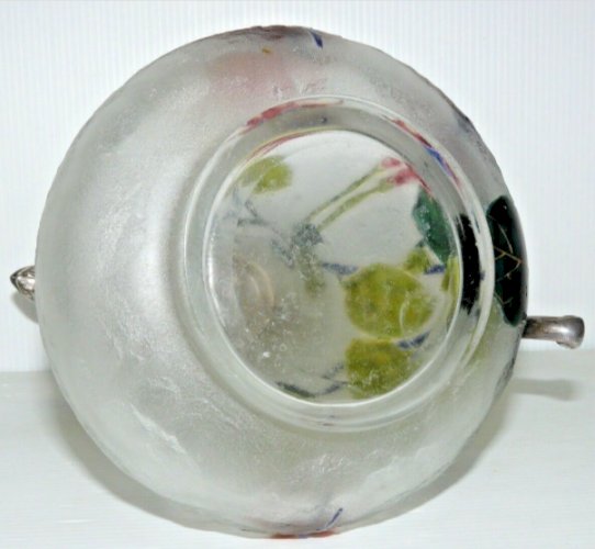  *RARE AIGUIERE PICHET PATE de VERRE DEGAGEE ACIDE VICTOR SGLIER MONTURE GALLIA