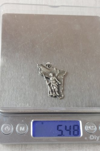 Rare ancienne médaille, Alsace Lorraine, WW1, en argent ^