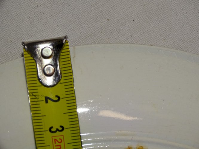 -RARE ASSIETTE CERAMIQUE BORDEAUX J. VIEILLARD d'après HOKUSAI fin XIX SOURIS