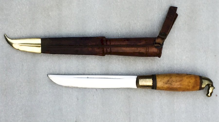 RARE & BEAU COUTEAU POIGNARD PUUKKO FINLANDAIS 1950 POST WW2 XX ORIGINAL