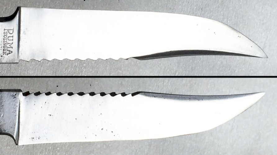 RARE & BEAU COUTEAU PUMA DENTS DE SCIE - XX - Original