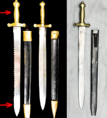 RARE & BEAU GLAIVE SUISSE EXPÉRIMENTAL M1842 WESTER & C° XIX ORIGINAL