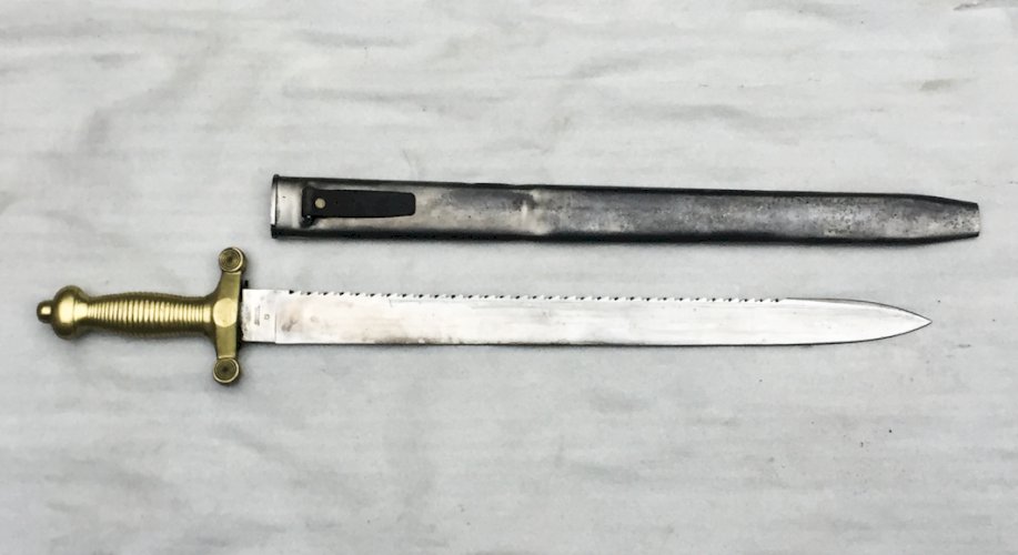 RARE & BEAU GLAIVE SUISSE EXPÉRIMENTAL M1842 WESTER & C° XIX ORIGINAL