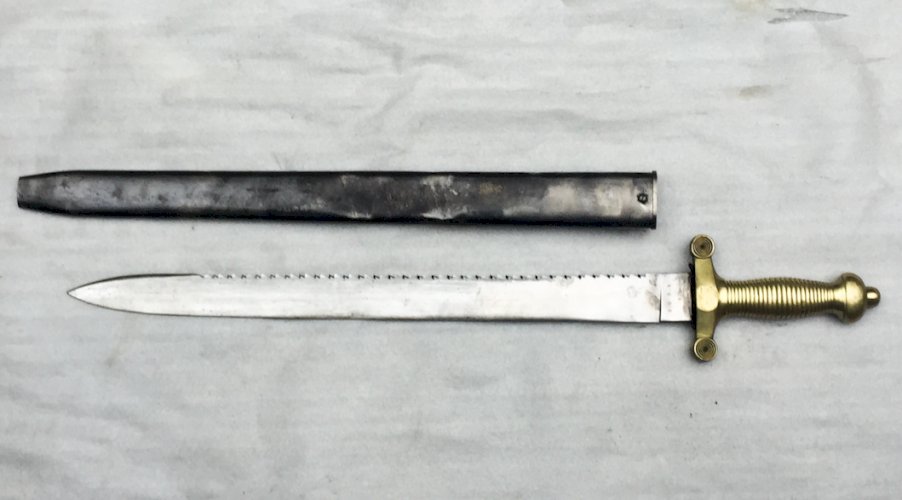 RARE & BEAU GLAIVE SUISSE EXPÉRIMENTAL M1842 WESTER & C° XIX ORIGINAL