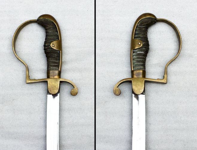 RARE & BEAU SABRE D'OFFICIER FUSILIER PRUSSIEN ALLEMAND E & F HORSTER SOLINGEN XIX ORIGINAL