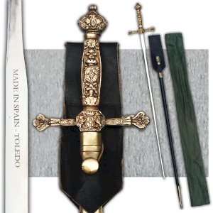 RARE & BEAUTIFUL SWORD / FREEMASONS' SWORD ORIGINAL TOLEDO SHEATH XX ORIGINAL