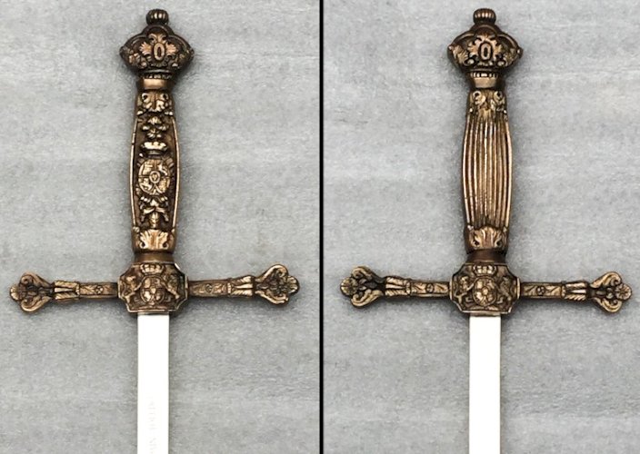 RARE & BEAU SABRE / ÉPÉE DES FRANCS-MAÇONS FOURREAU D'ORIGINE TOLEDO XX ORIGINAL