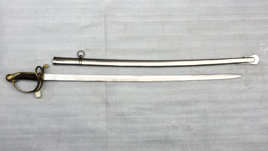 RARE & BEAU SABRE PALASH D'OFFICIER D'INFANTERIE PORTUGAIS MOD.1897 XIX ORIGINAL