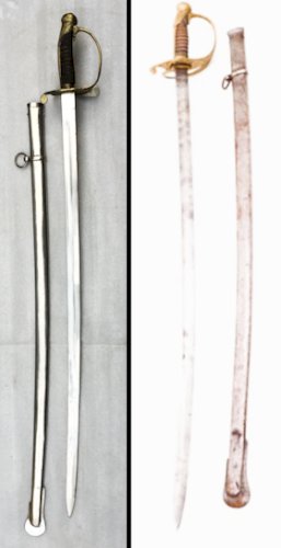 RARE & BEAU SABRE PALASH D'OFFICIER D'INFANTERIE PORTUGAIS MOD.1897 XIX ORIGINAL