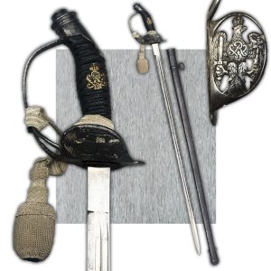RARE & BEAUTIFUL PRUSSIAN OFFICER PALASH SWORD SHINY BLADE M1889 WW1 KAISER ORIGINAL #2