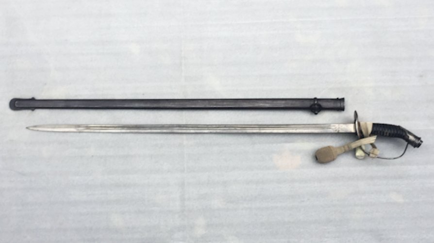 RARE & BEAU SABRE PALASH DOFFICIER PRUSSIEN LAME BRILLANTE M1889 WW1 KAISER ORIGINAL #2