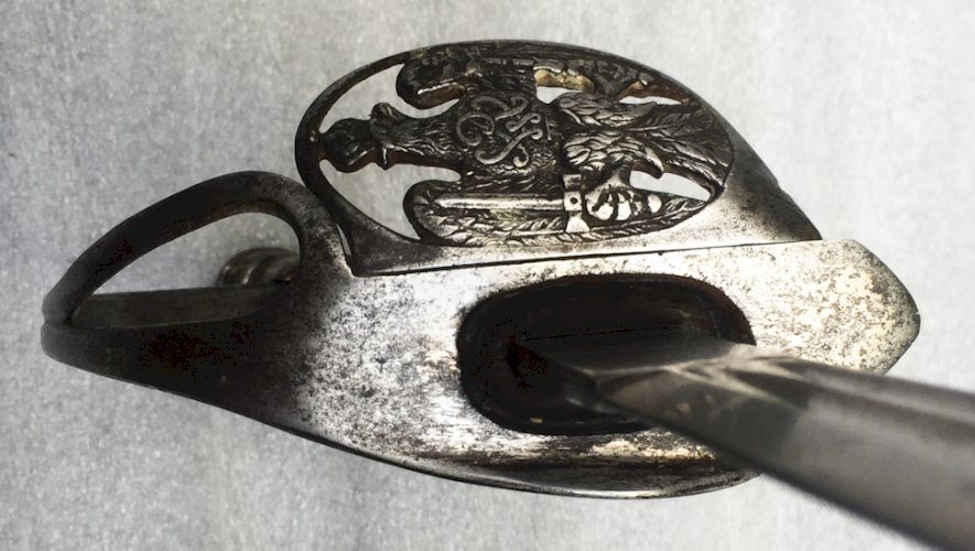 RARE & BEAU SABRE PALASH DOFFICIER PRUSSIEN LAME BRILLANTE M1889 WW1 KAISER ORIGINAL #2