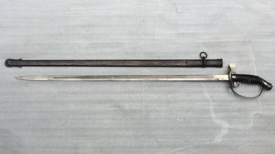 RARE & BEAU SABRE PALASH D'OFFICIER PRUSSIEN LAME BRILLANTE M1889 WW1 KAISER ORIGINAL #2