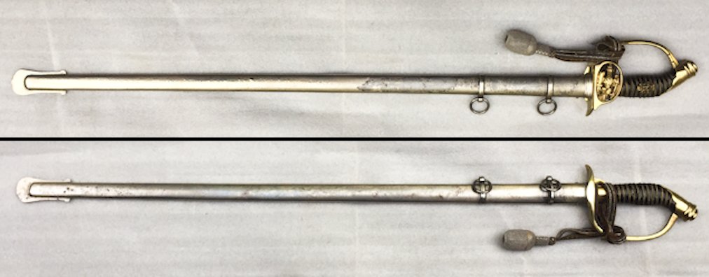 RARE & BEAU SABRE PALASH D'OFFICIER PRUSSIEN LAME BRILLANTE M1889 WW1 KAISER ORIGINAL
