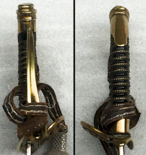 RARE & BEAU SABRE PALASH D'OFFICIER PRUSSIEN LAME BRILLANTE M1889 WW1 KAISER ORIGINAL